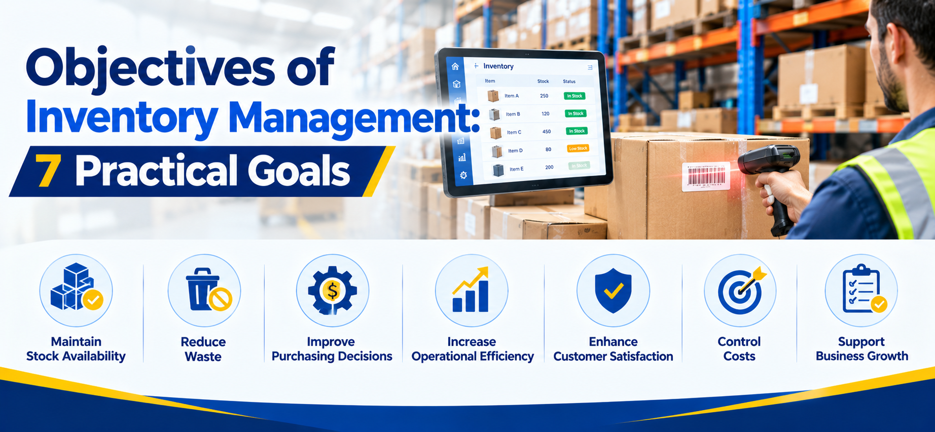 Objectives of inventory management